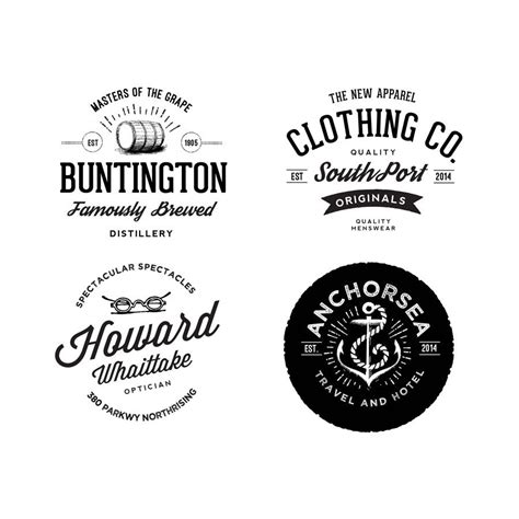 Free Vintage Clothing Line Logo Mockup in PSD | Logo psd, Clothing line logos, Retro logos