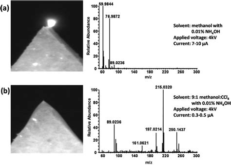 Corona discharge can be seen during analysis (a) utilizing primarily... | Download Scientific ...