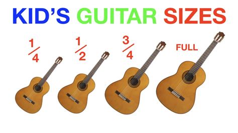 Guitar Sizes Explained - Online Guitar Base