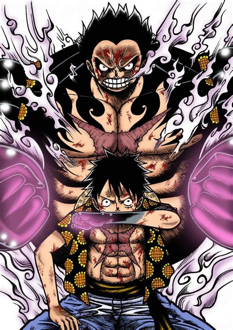 Luffy Gear Fourth/4th 'Dressrosa Arc - Chp 784' by iZN1337 on ...