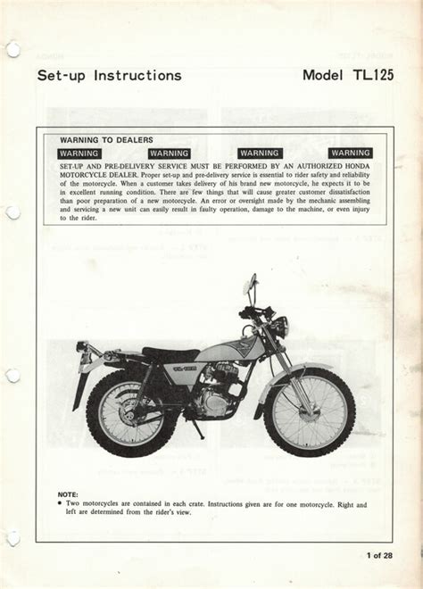 Manuals | Honda TL125