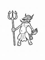 Devil Forks Coloring Pages sketch template