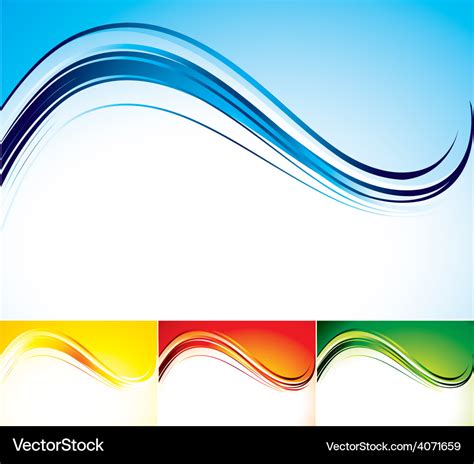 Four color abstract backgrounds Royalty Free Vector Image