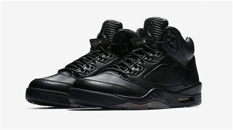 The Air Jordan 5 'Premium' Is Glorious In All-Black