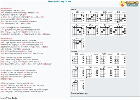 Chord: Dance with my father - tab, song lyric, sheet, guitar, ukulele ...