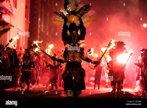 Lewes bonfire night celebrations Stock Photo - Alamy