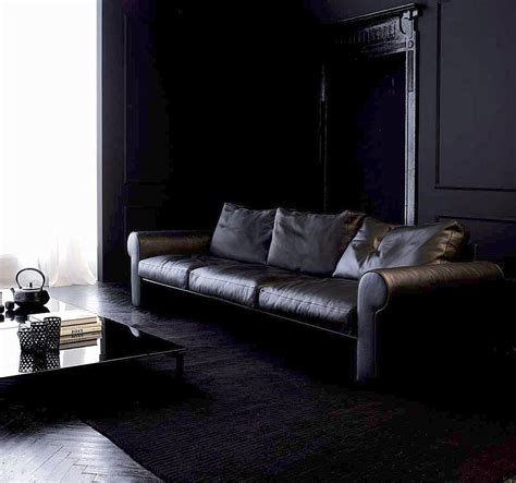 Pin by LYNN PORTER on INTERIORS ][ STYLE ][ DECOR | Black living room, Living room sofa, Living ...