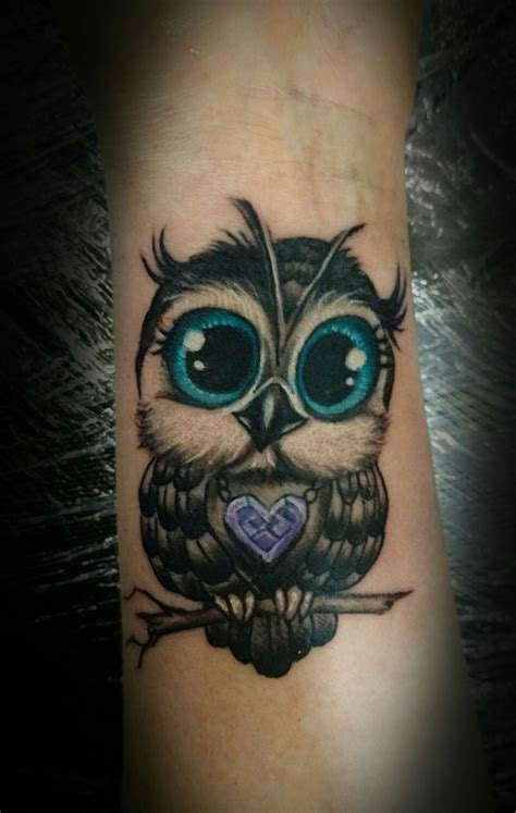 Baby owl tattoo Baby Owl Tattoos, Cute Owl Tattoo, Mini Tattoos, Cute Tattoos, Flower Tattoos ...