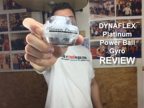 Dynaflex Platinum Power Ball Gyro Exerciser review by ratethisgear - YouTube