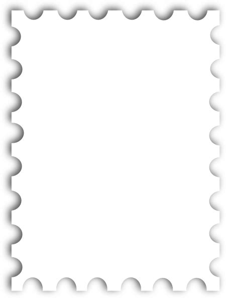 Blank Postage Stamp Template Kb Clip Art at Clker.com - vector clip art ...