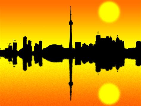 Toronto Skyline Silhouette by ranjanunited on DeviantArt