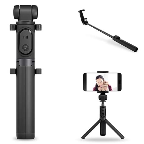 Original Xiaomi Mi selfie stick tripod Wireless Bluetooth Remote Control 360 Degree Rotating ...