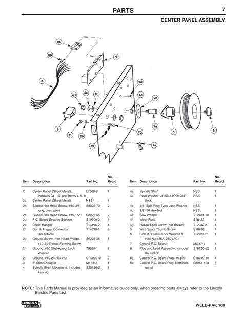 Lincoln Electric Weld Pak Hd Parts