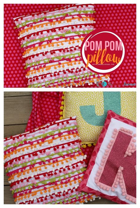 Pom Pom Pillow - The Ribbon Retreat Blog