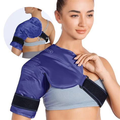 Buy REVIX Shoulder Ice Pack Rotator Cuff Cold Therapy, Ice Packs for Injuries Reusable Gel for ...