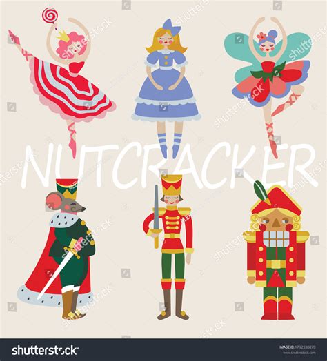 Set Characters Ballet Nutcracker Stock Vector (Royalty Free) 1792330870 | Shutterstock