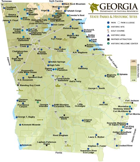 State Parks In Georgia Map - Ricky Christal