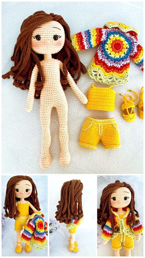 Amigurumi Doll Free Crochet PDF Pattern - Amigurumi | Crochet doll ...