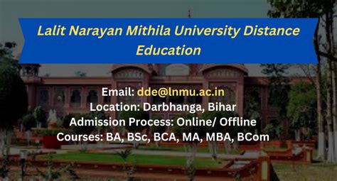 LNMU Distance Education Admission 2024? | UG | PG | Application Last Date