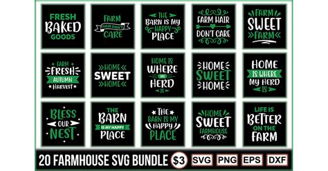 Farmhouse SVG Bundle Bundle · Creative Fabrica