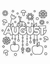 August Coloring Pages Free Printable PDF sketch template