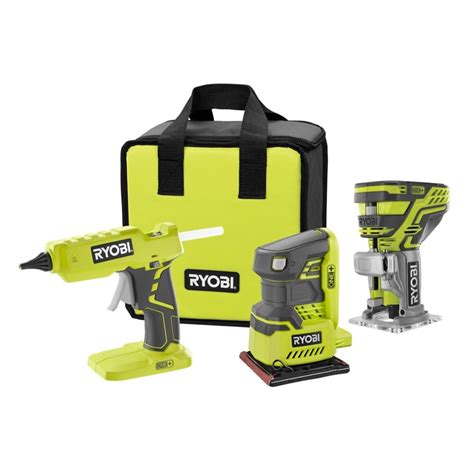 RYOBI 18V ONE+ Cordless Combo Kit (3-Tool) with Assorted ONE+ Tools ...