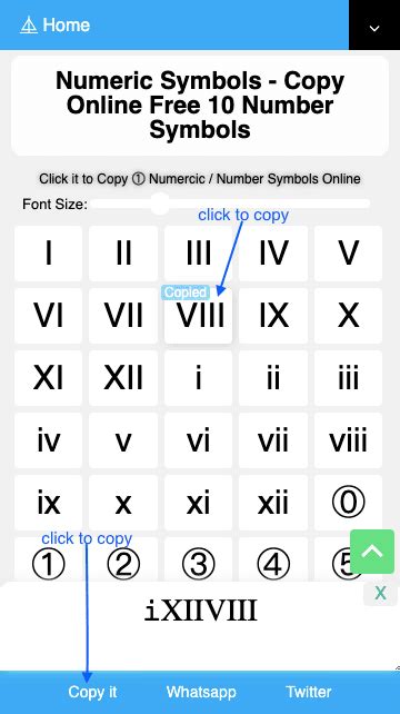 Numeric Symbols - Copy Online Free 10 Number Symbols