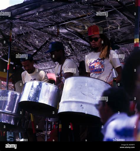 Steel drums band Trinidad Carnival Stock Photo - Alamy