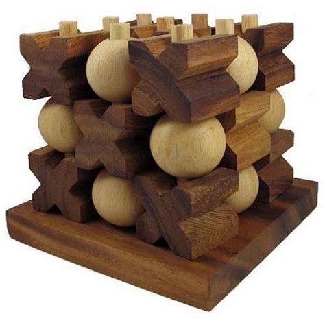 Tic-Tac-Toe 3D - Strategy Wooden Game