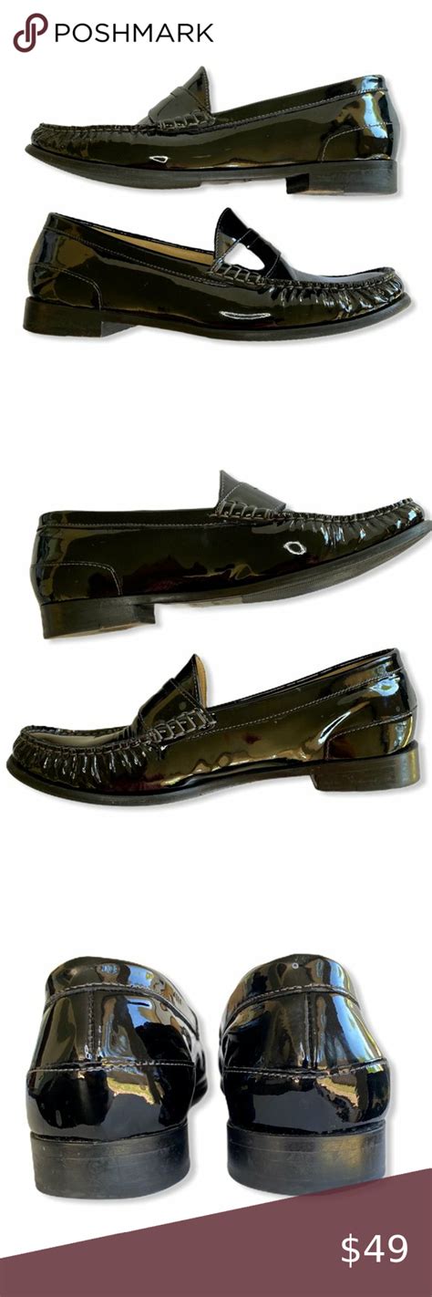 Cole Haan Nike Air Women's Patent Leather Loafers Cole Haan Black Patent Leather Women’s Loafers ...