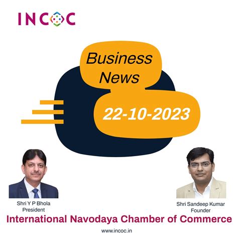 Business News Updates | 22-10-2023 | INCOC