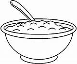 mashed potatoes  Coloring Pages Clipart Black And White sketch template