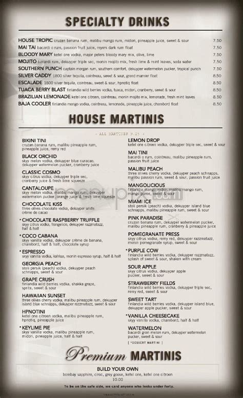 Menu of Yard House in Troy, MI 48084