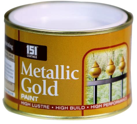 New 180ml Metallic Gold Exterior Interior Paint Tough Durable Metal Wood | eBay