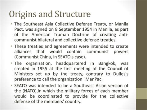 PPT - SEATO ( Southeast Asia Treaty Organization) PowerPoint Presentation - ID:2094087