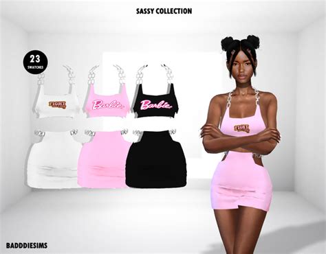 SASSY DRESS COLLECTION | BADDDIESIMS on Patreon | Sassy dress, Sims 4, Sims 4 teen