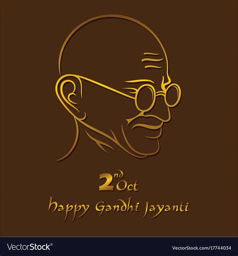 Poster of mahatma gandhi for jayanti Royalty Free Vector