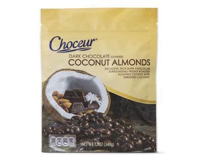 Choceur Dark Chocolate Covered Coconut Almonds - Aldi — USA - Specials archive