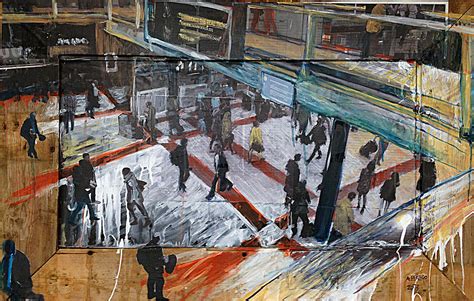 Liverpool street station Painting by Andrea sbra Perego