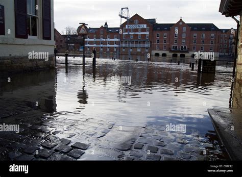 Floods in York Stock Photo - Alamy