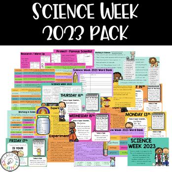 Science Week Pack 2023 by Class of Creativity | TPT