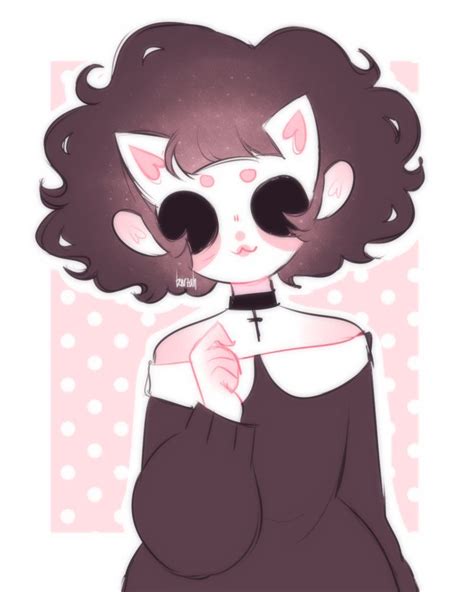 theyre actually very easily embarrassed ash is mine! commissions | Pastel goth art, Cartoon art ...