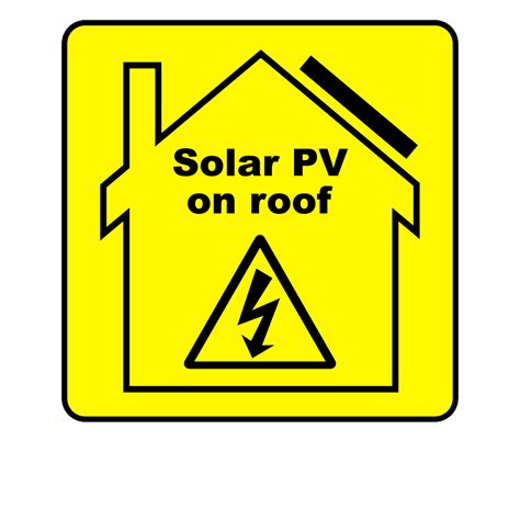 Buy Solar PV on roof Labels | Solar PV Warning Labels