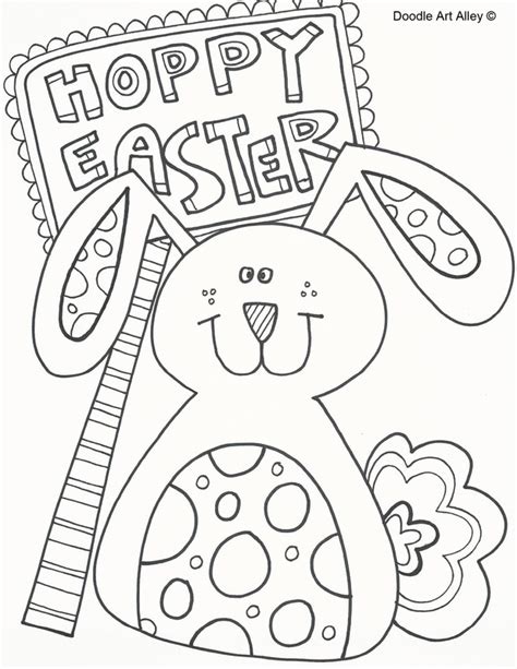 Easter Coloring Pages - DOODLE ART ALLEY