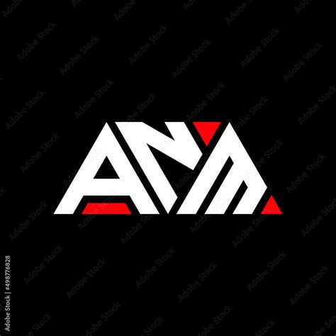 ANM letter logo design with polygon shape. ANM polygon and cube shape logo design. ANM hexagon ...