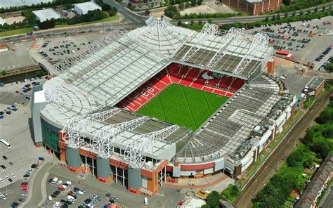 Download wallpapers Old Trafford, Theatre of Dreams, view from above ...