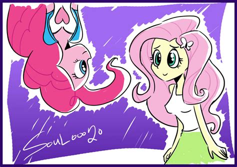 Equestria Girls: Fluttershy and Pinkie Pie by SouL00020 on DeviantArt