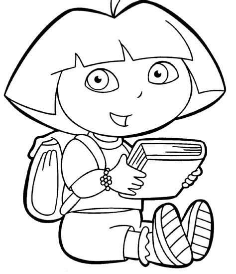 Dora Coloring Pages | ColoringPagesABC.com