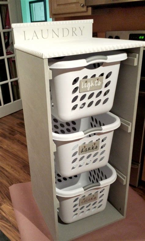 laundry area by building this easy laundry basket dresser Laundry ...