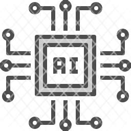 processor icon, artificial icon, intelligence icon, futuristic icon, computer icon, technology icon